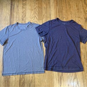 2x Danie Buchler Men's M Short Sleeve Tees - Shades of Brown/Gray